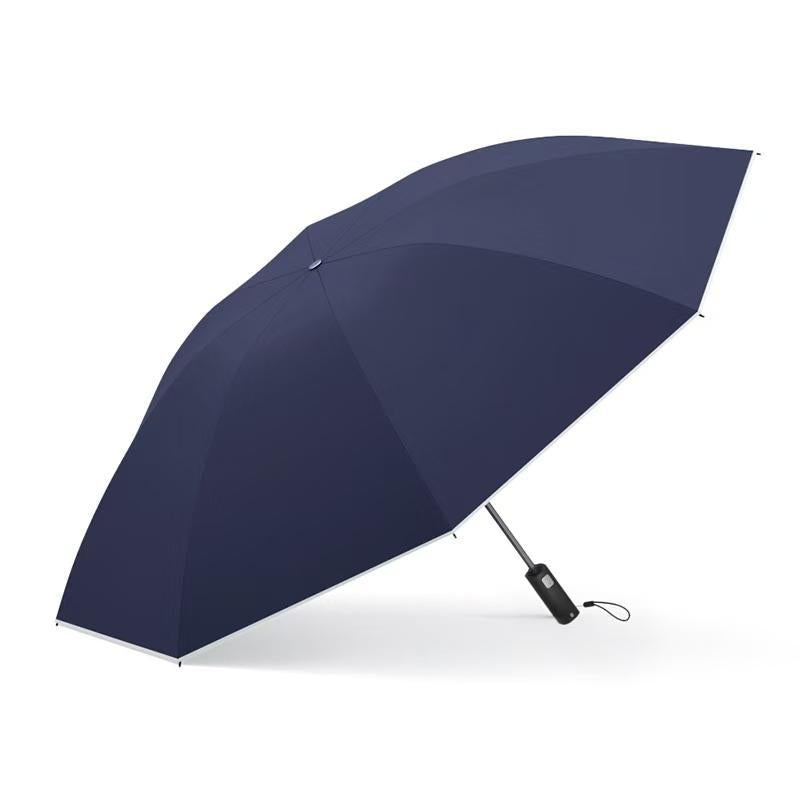 Foldable Rainproof Automatic Umbrella, 1 Count Ring Buckle Windproof Rainproof Reinforced Umbrella, Innovative Sun-Protection Folding Umbrella for Women, Pocket Umbrella, Suitable for Rainy Days Outdoor Travel, Innovative Household Items