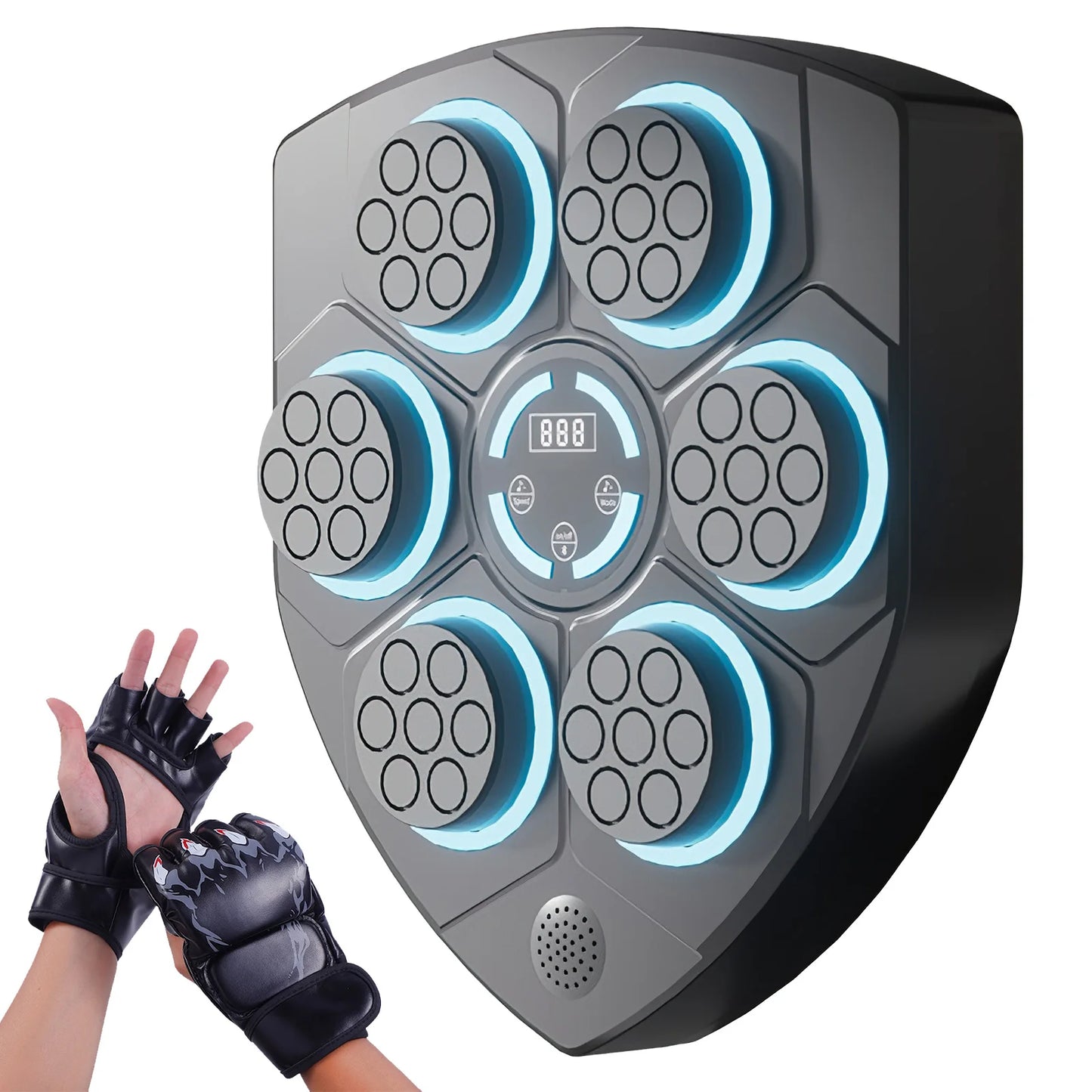 Bluetooth Connection Smart Music Boxing Machine Noise Reduction Wall Mounted Boxing Electronic Target 3 Speed Adjustment
