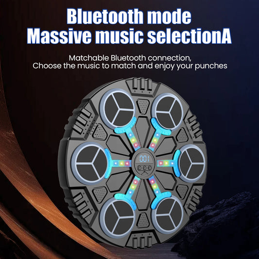Bluetooth Connection Smart Music Boxing Machine Noise Reduction Wall Mounted Boxing Electronic Target 3 Speed Adjustment