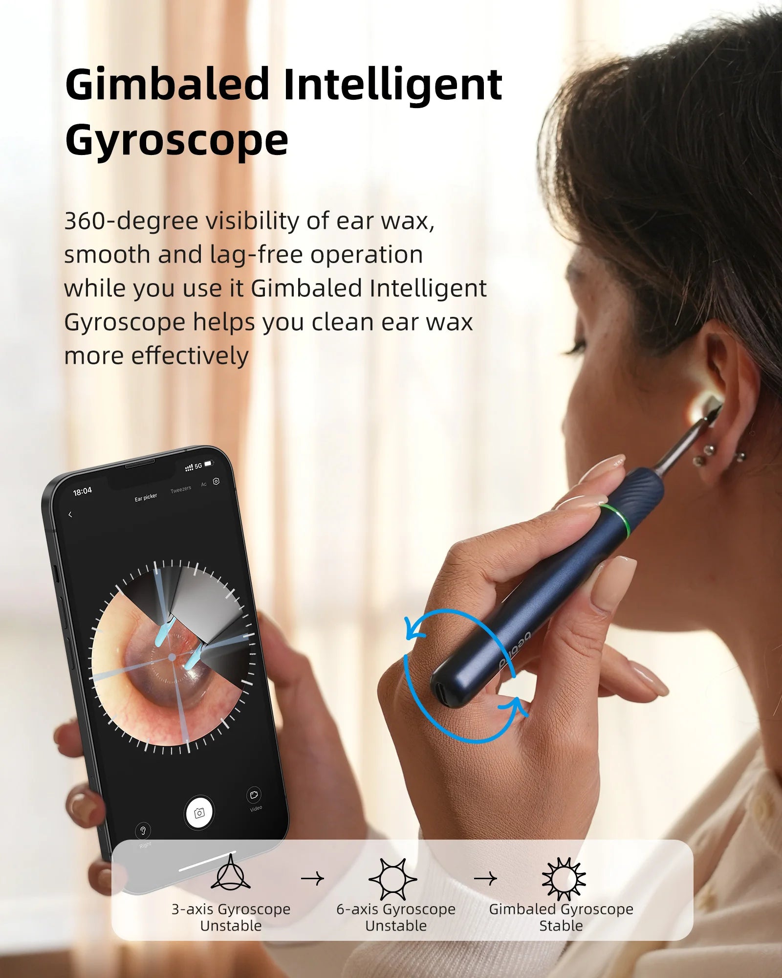 Bebird Note5 Pro Smart Home Appliance Smart Ear Cleaner Visual 10MP Camera Ear Wax Remover-2