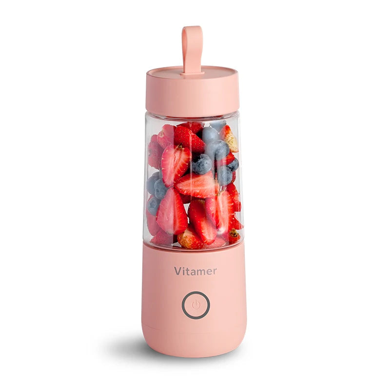 Hot Sale Usb Rechargeable Mini Blender Juicer Multipurpose Electric 350ml Magic Vitamer Juice Bottle Cup-3