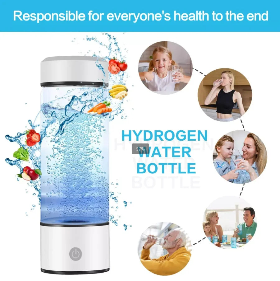 Best Selling Products 420ml USB Portable Hydrogen Water Generator Alkaline Maker Water Ionizer Bottle-2