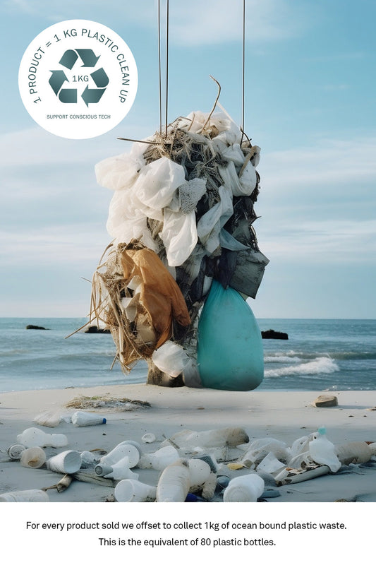 USB Sea Black · Type C · 100W · 2 meter · Made of recycled fishing nets