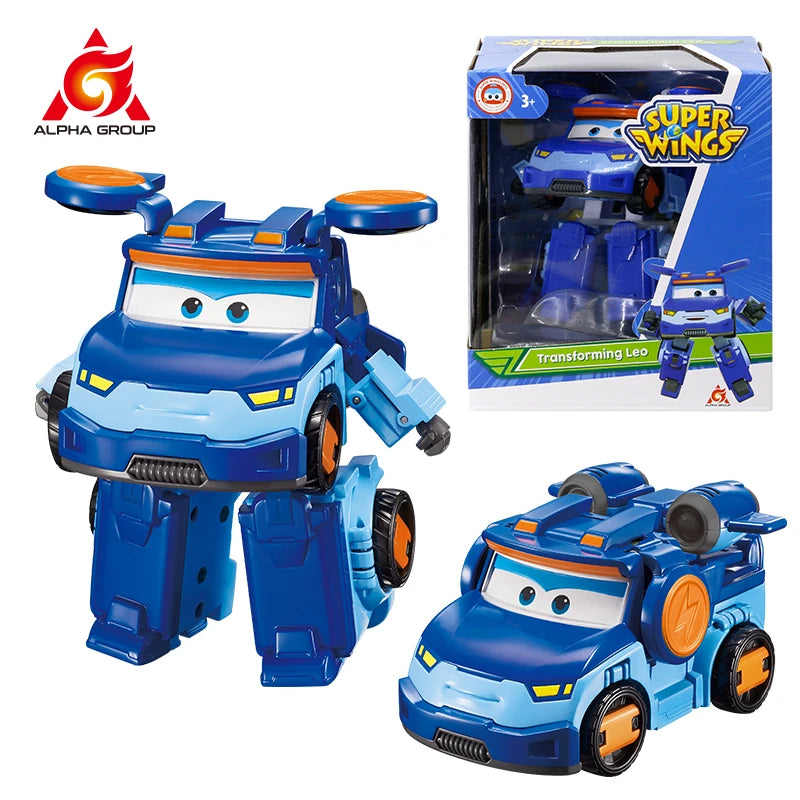 Super Wings – Transformerande Jett, Dizzy och Donnie flygplansrobotar | Actionfigurer för barn