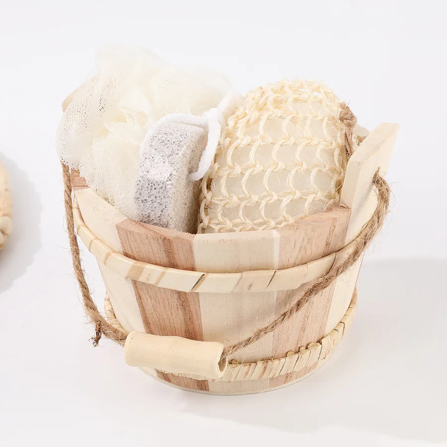 Spa-kit i trä med presentbox | Rengör, återfuktar & ger spa-känsla hemma.