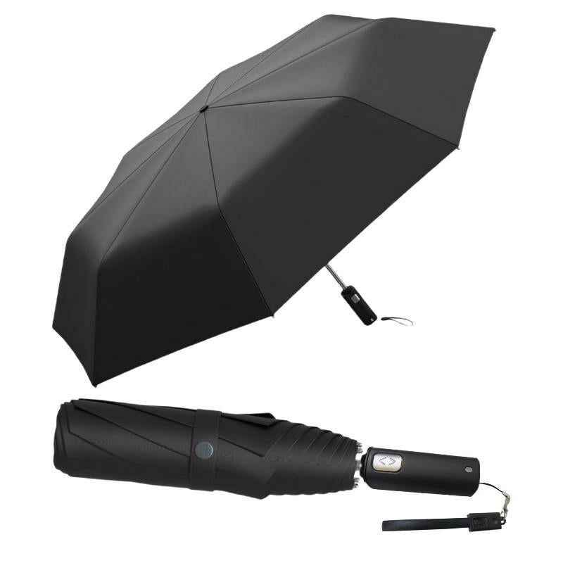 Foldable Rainproof Automatic Umbrella, 1 Count Ring Buckle Windproof Rainproof Reinforced Umbrella, Innovative Sun-Protection Folding Umbrella for Women, Pocket Umbrella, Suitable for Rainy Days Outdoor Travel, Innovative Household Items