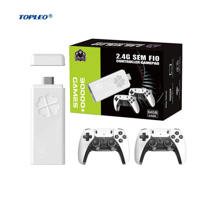 Topleo Video Game Console Classic Retro Portable HD 3500 10000 Games Mini Console 4k Game Stick-0