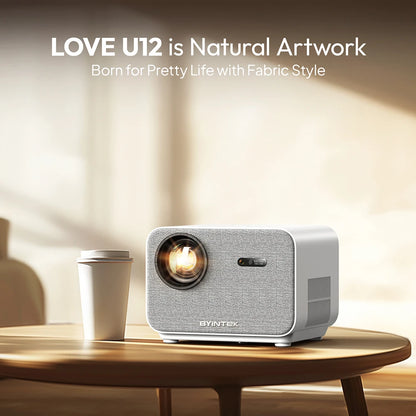  BYINTEK Love U12 - Android Projektor, Full HD 1080p, 800 ANSI Lumen och Auto-Fokus-1