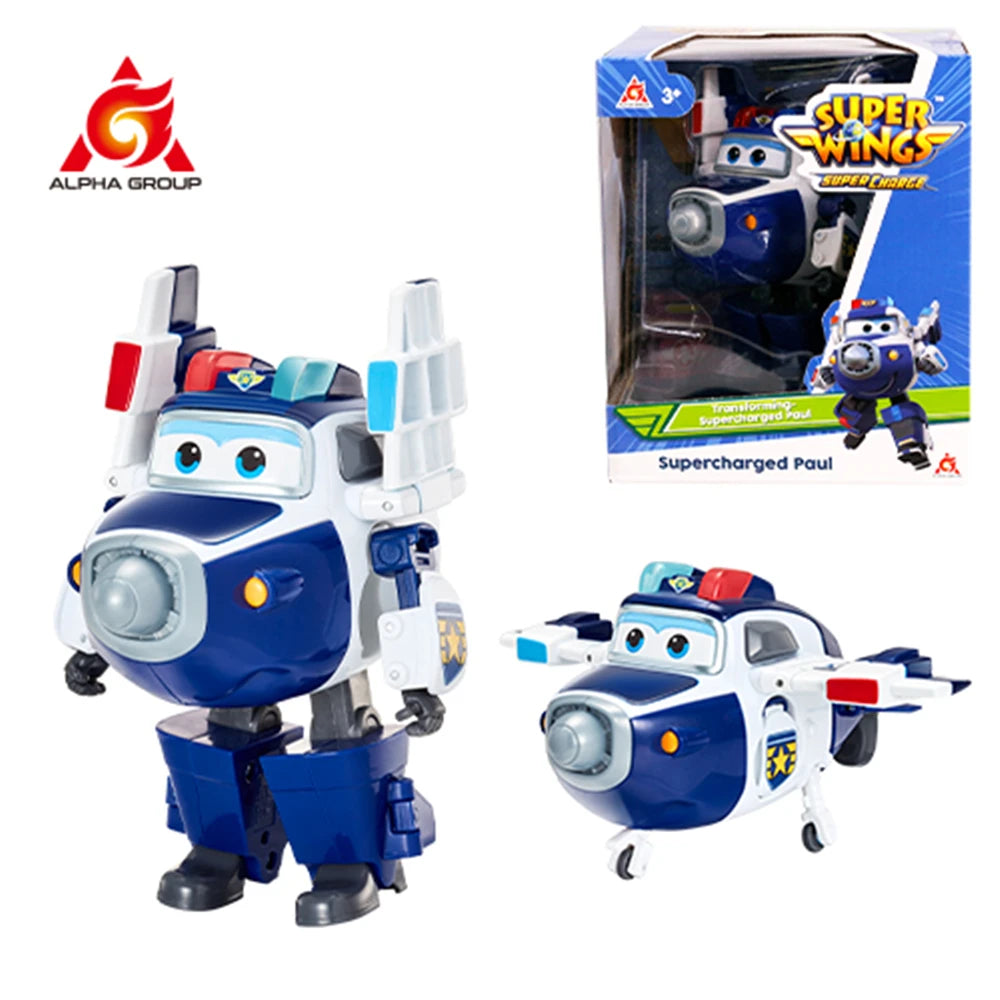 Super Wings – Transformerande Jett, Dizzy och Donnie flygplansrobotar | Actionfigurer för barn