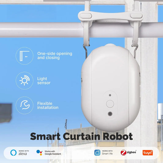 Tuya ZigBee Smart Gardinrobot – Automatisk Gardinöppnare med WiFi & Fjärrkontroll-1