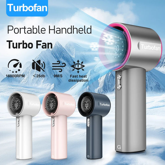 Factory Wholesale GS1 Customised Small Fan 100 High Speed Portable Table Fan LED Display  Portable Mini Fan Portable Handheld-1