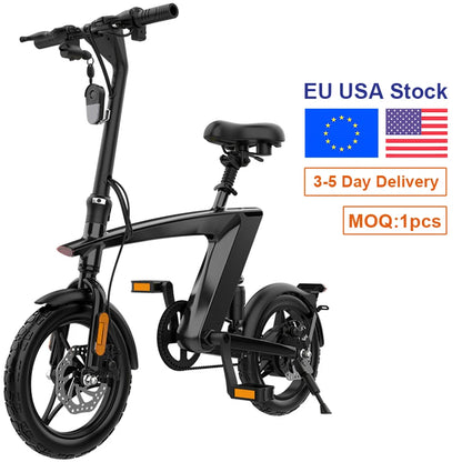 Hx H1 – 14" Hopfällbar Elcykel med Litiumbatteri - Testvinnande Elcykel-7