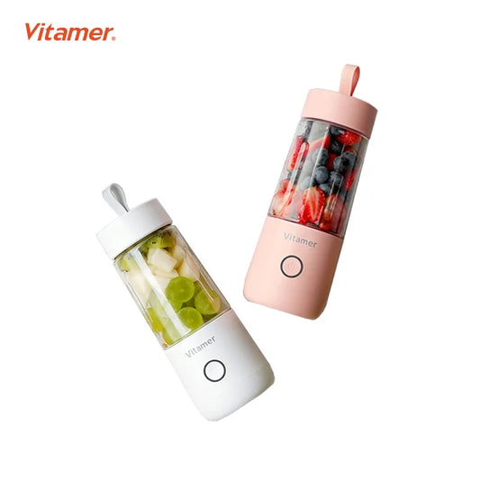 Hot Sale Usb Rechargeable Mini Blender Juicer Multipurpose Electric 350ml Magic Vitamer Juice Bottle Cup-0