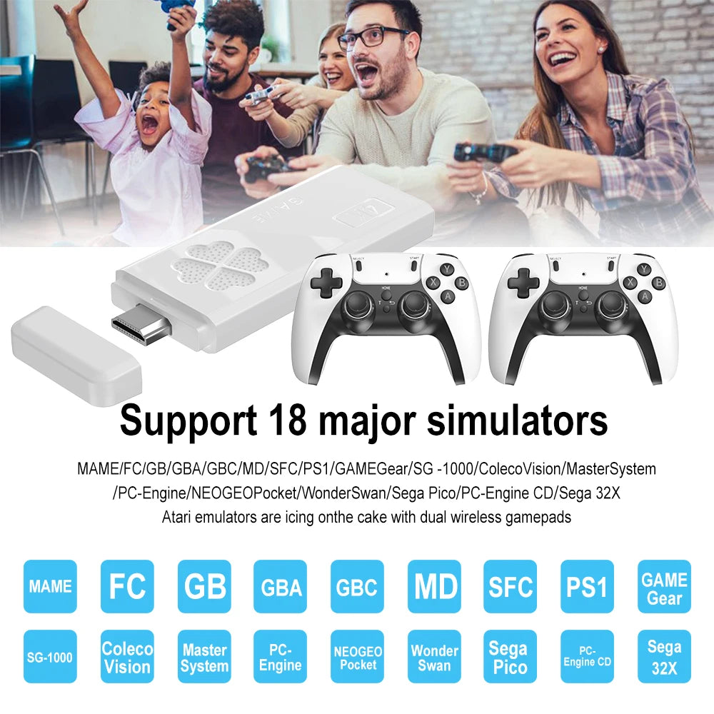 Topleo Video Game Console Classic Retro Portable HD 3500 10000 Games Mini Console 4k Game Stick-3