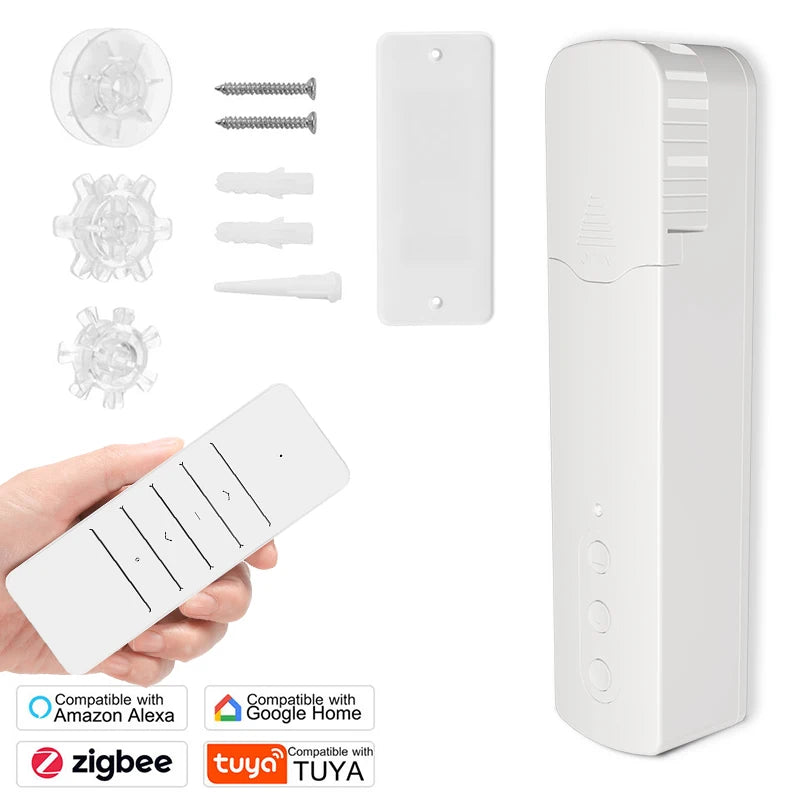 Tuya Smart Zigbee WiFi Gardinmotor för Rullgardiner-3