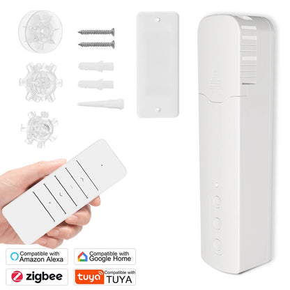 Tuya Smart Zigbee WiFi Gardinmotor för Rullgardiner-3