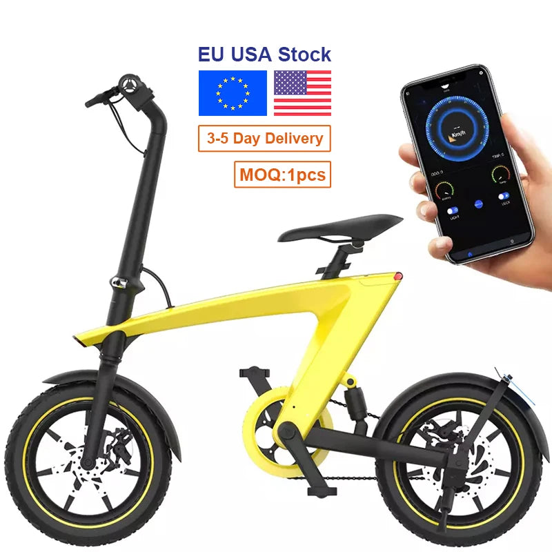 Hx H1 – 14" Hopfällbar Elcykel med Litiumbatteri - Testvinnande Elcykel-8