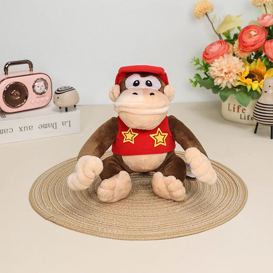Gosedjur – Diddy Kong mjukis | Söt och mjuk Diddy Kong-figur – perfekt som present, lekkompis eller julklapp.
