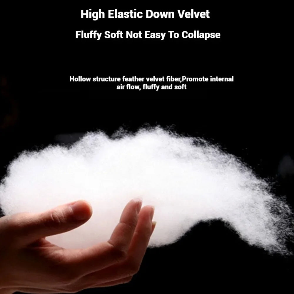 Lyxig sovkudde i hotellklass – 5-stjärnig mjuk kudde med tredimensionellt stöd | Tvättad, enfärgad & dubbelsidig komfortkudde