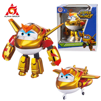 Super Wings – Transformerande Jett, Dizzy och Donnie flygplansrobotar | Actionfigurer för barn