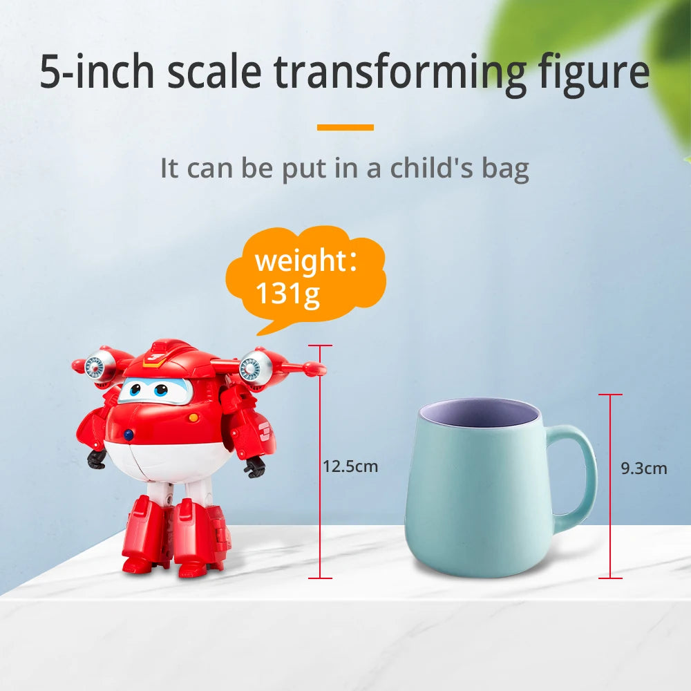 Super Wings – Transformerande Jett, Dizzy och Donnie flygplansrobotar | Actionfigurer för barn