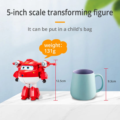 Super Wings – Transformerande Jett, Dizzy och Donnie flygplansrobotar | Actionfigurer för barn