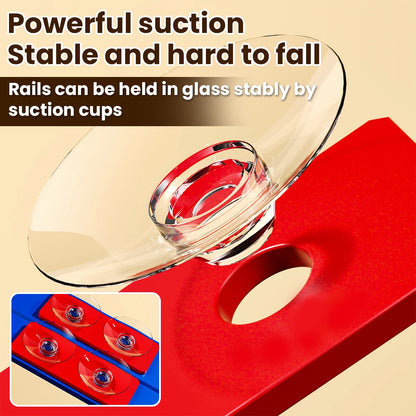 Racerbana med byggbar aluminium-leksaksbil | Pull-back racing med gravitationsramp – Pedagogisk leksak för pojkar & flickor