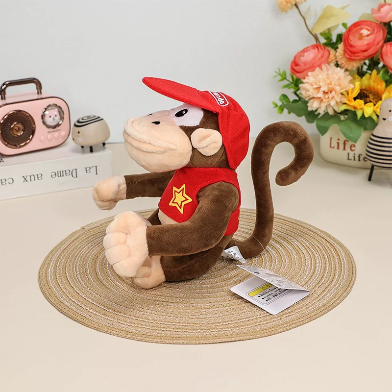 Gosedjur – Diddy Kong mjukis | Söt och mjuk Diddy Kong-figur – perfekt som present, lekkompis eller julklapp.