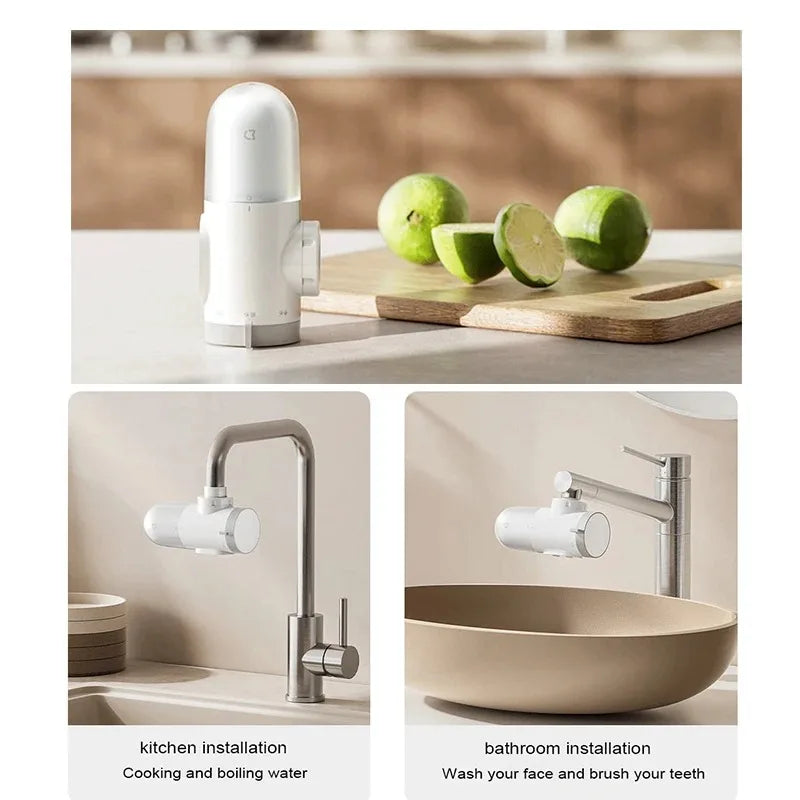 Kranfilter – Xiaomi Mijia Water Purifier | Smidigt kranfilter med 5-stegs rening och synlig filterstatus — för renare kranvatten