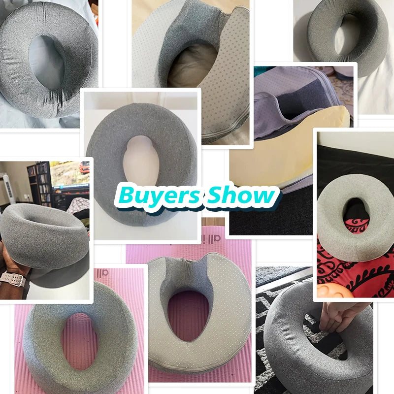 Ergonomisk ansiktskudde för magläge | Ventilerande massage- & salongskudde med kylande örngott