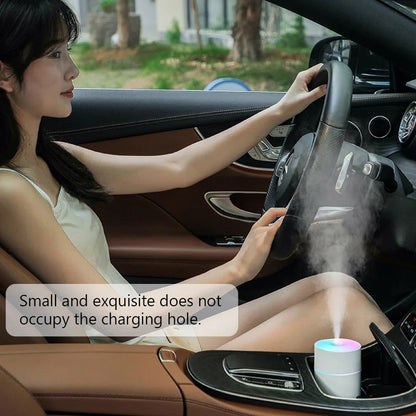 Trådlös portabel luftfuktare | USB-uppladdningsbar mini aromadiffuser för hem & bil