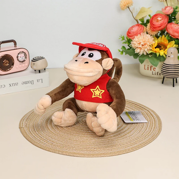 Gosedjur – Diddy Kong mjukis | Söt och mjuk Diddy Kong-figur – perfekt som present, lekkompis eller julklapp.