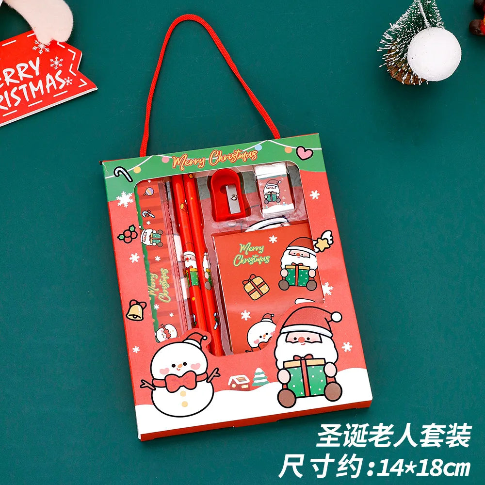 Juligt penn- & gåvoset (10 delar) | Flera skriv- & pysselset i fint jultema — perfekt för skola, paket eller julklapp🎄