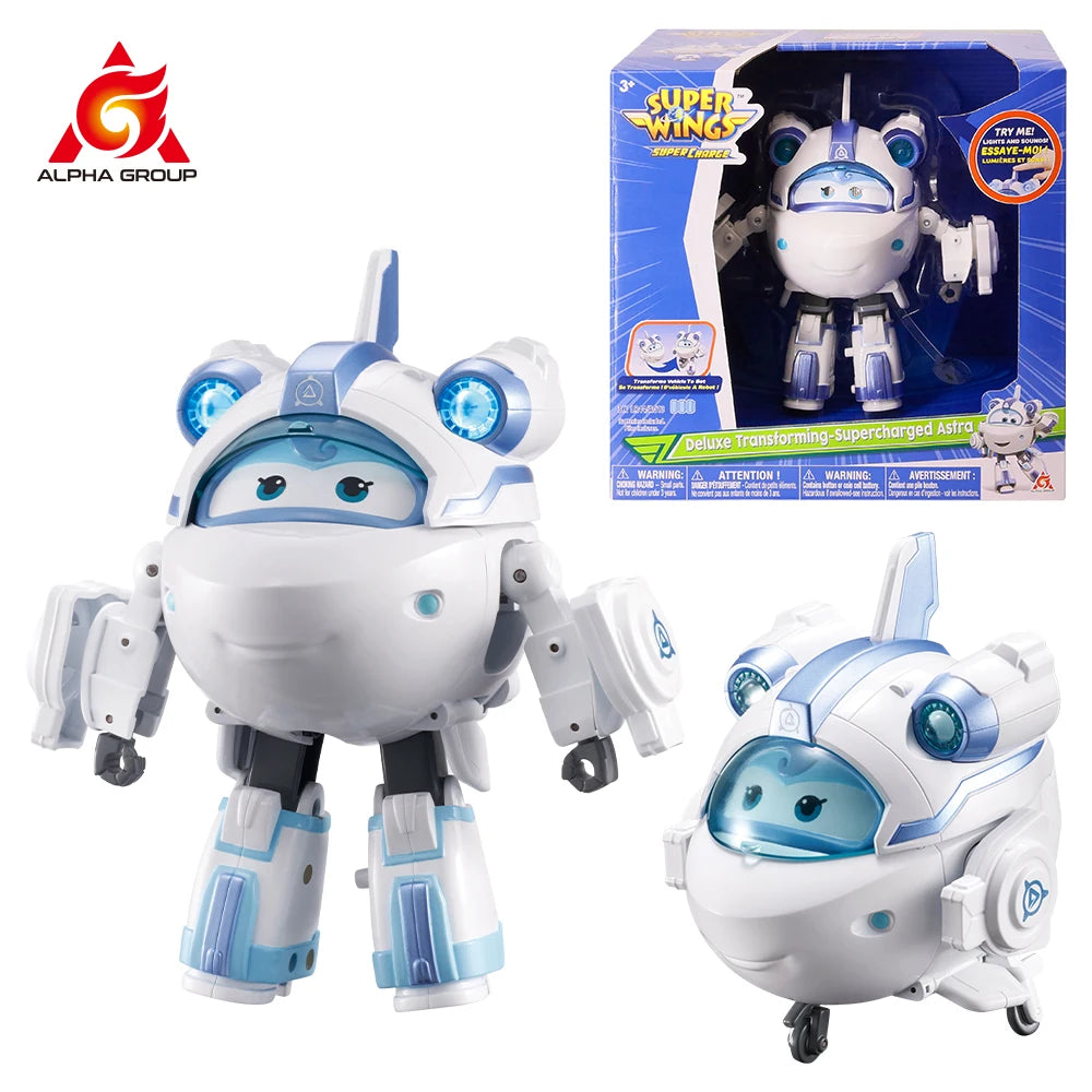 Super Wings – Transformerande Jett, Dizzy och Donnie flygplansrobotar | Actionfigurer för barn