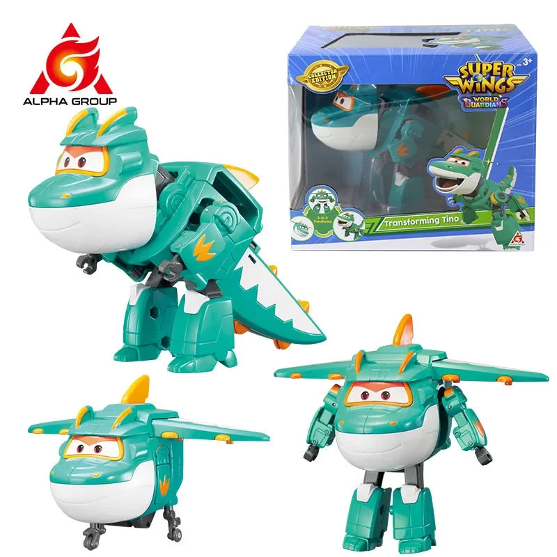 Super Wings – Transformerande Jett, Dizzy och Donnie flygplansrobotar | Actionfigurer för barn