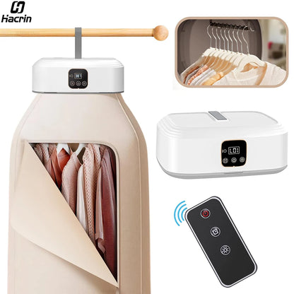 Portabel hopfällbar klädtork | Elektrisk torkbox med UV-sterilisering