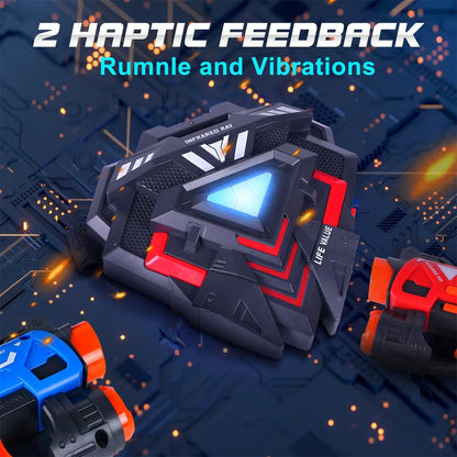 VATOS Laser Tag Set med 4 Västar | Lasertag spel för Barn & Familj