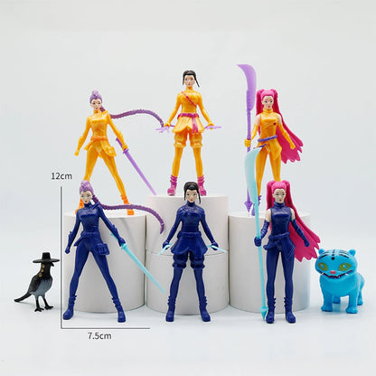 K-Pop Demon Hunters actionfigur | Rörlig anime-figur med cool design – ett måste för fans av anime & K-pop.