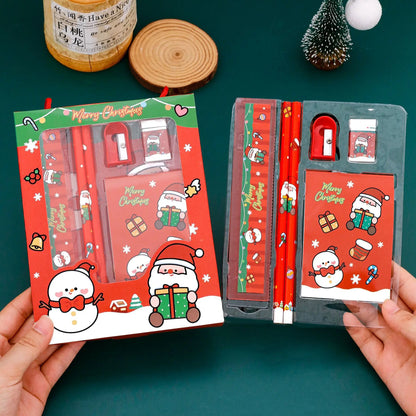 Juligt penn- & gåvoset (10 delar) | Flera skriv- & pysselset i fint jultema — perfekt för skola, paket eller julklapp🎄