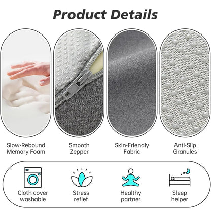 Ergonomisk ansiktskudde för magläge | Ventilerande massage- & salongskudde med kylande örngott