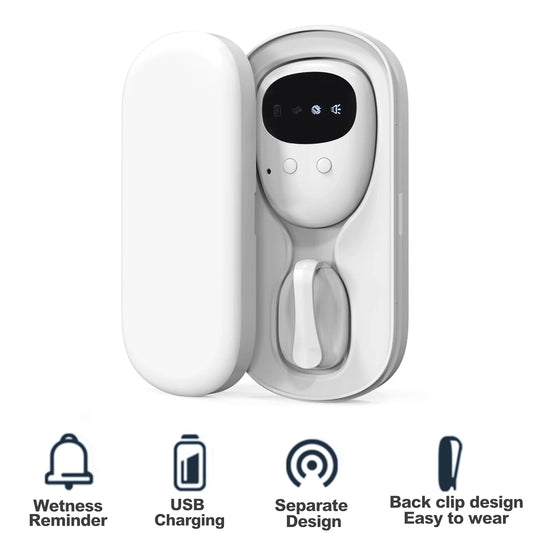 Trådlöst sängvätarlarm – Kisslarm med mottagare för pojkar, flickor och barn | Potträning & äldreomsorg – 10–20 m räckvidd – Vibration & ljudpåminnelse