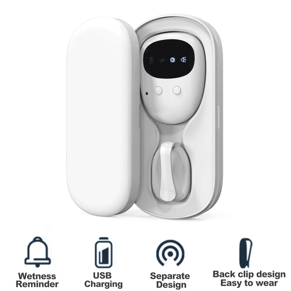 Trådlöst sängvätarlarm – Kisslarm med mottagare för pojkar, flickor och barn | Potträning & äldreomsorg – 10–20 m räckvidd – Vibration & ljudpåminnelse